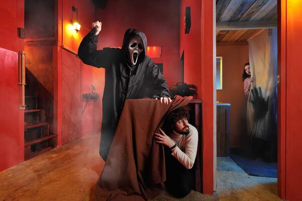 Фотография перформанса «Крик»